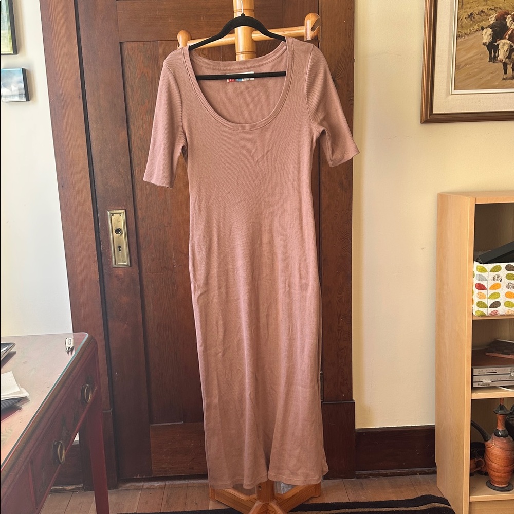 Free People Short Sleeve Maxi Dress 100%Cotton